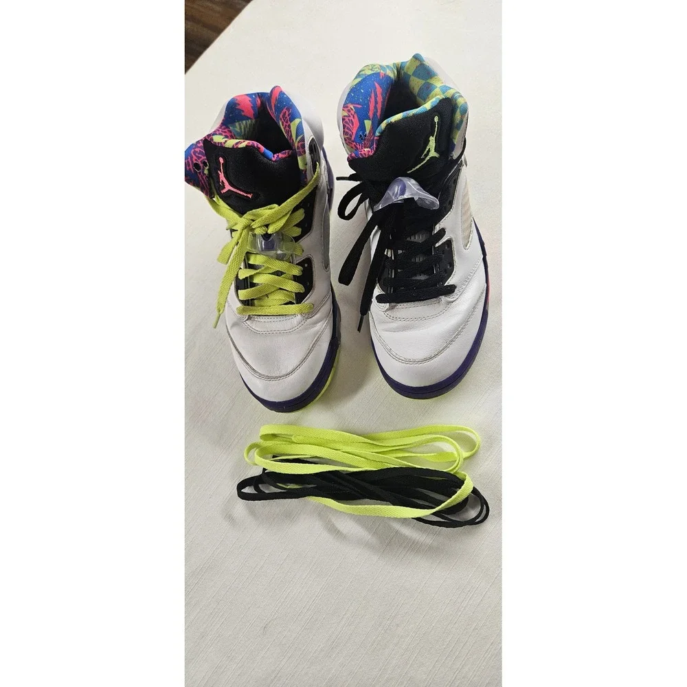 Air Jordan 5 Retro Alternate Bel-Air White Ghost Green DB3335-100 Mens Sneakers